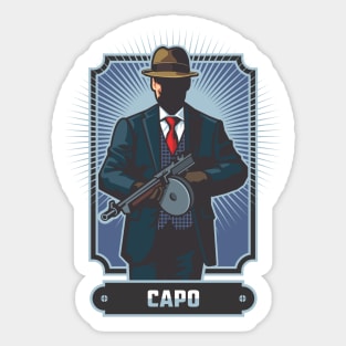 Character Metaphor- Mafia Mobster Capo Sticker